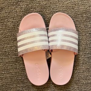 Adidas Girls Comfort Slip Ons